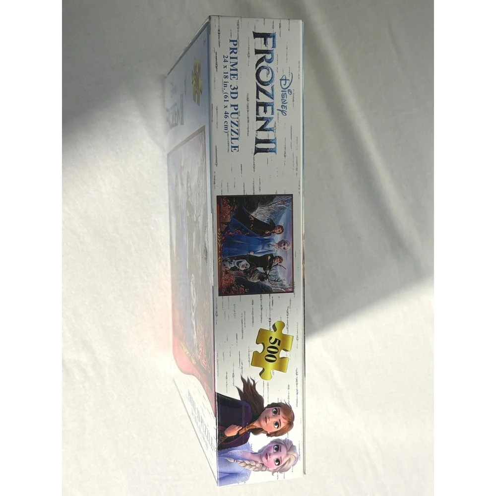 Disney Frozen II Prime 3D Puzzle 500 Piece Lenticular Elsa Anna Olaf 24x18 New